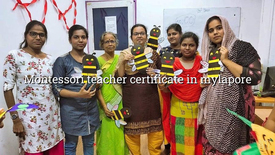 Montessori Teacher Certificate in Mylapore
